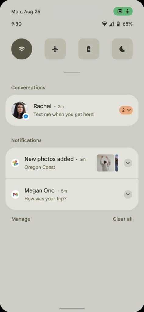 Android 12 screenshots by androidsage.com