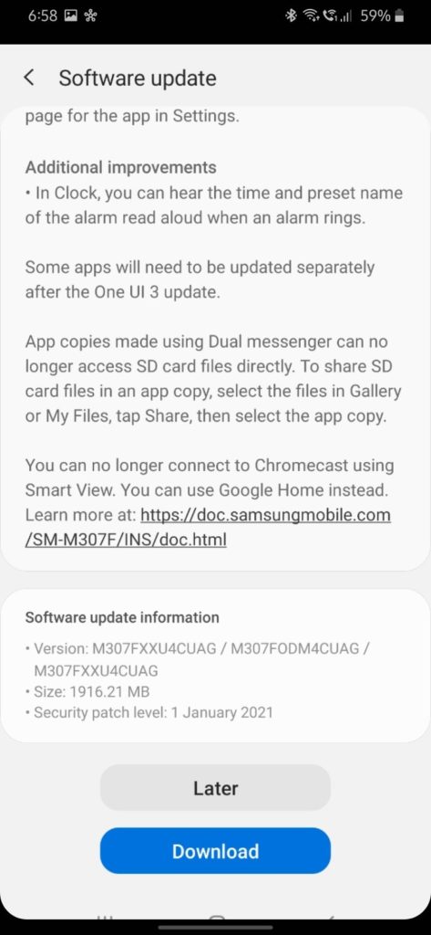 OneUi 3 is now Rolling out for Samsung Galaxy M30s