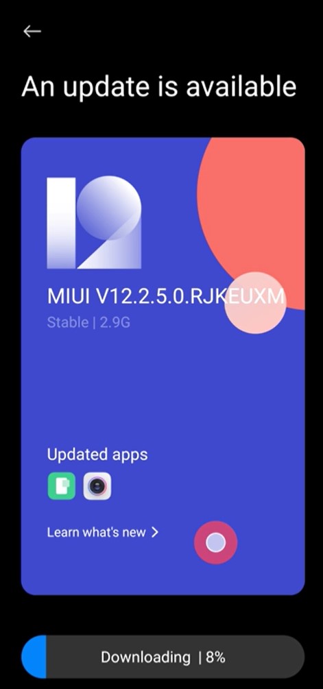 MIUI V12.2.5.0 update for Poco F2 Pro