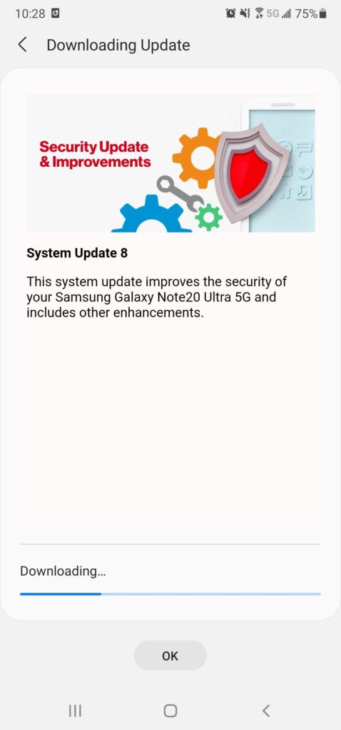 Verizon locked One UI 3.1 and February Security patch update on the Note 20 Ultra