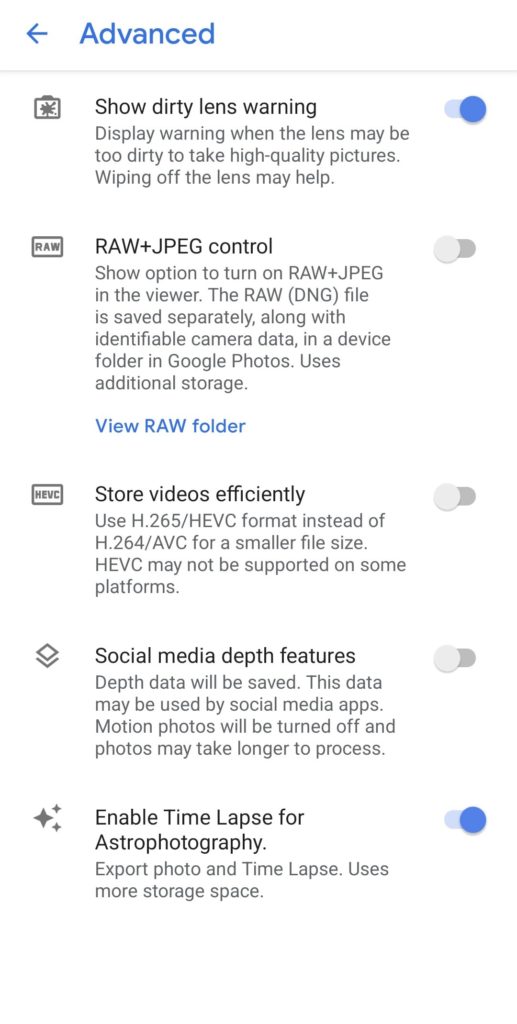 Google Camera update with astro timelapse