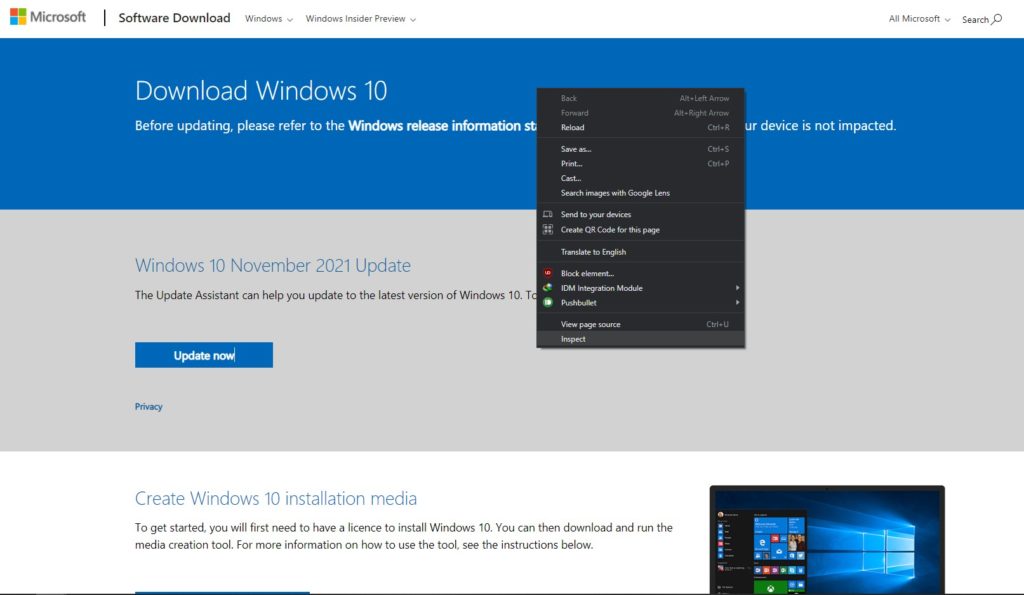 Download Windows 10 ISO Images officially from Microsoft 1