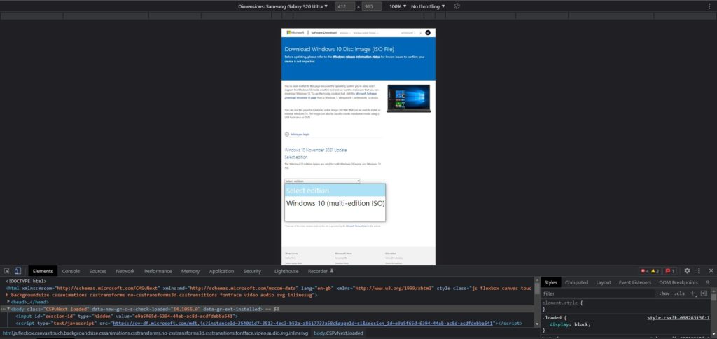 Download Windows 10 ISO Images officially from Microsoft 3
