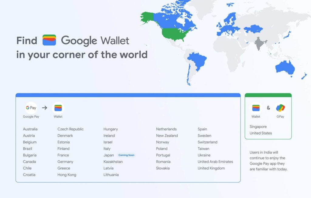 Google Wallet APK available in these countries