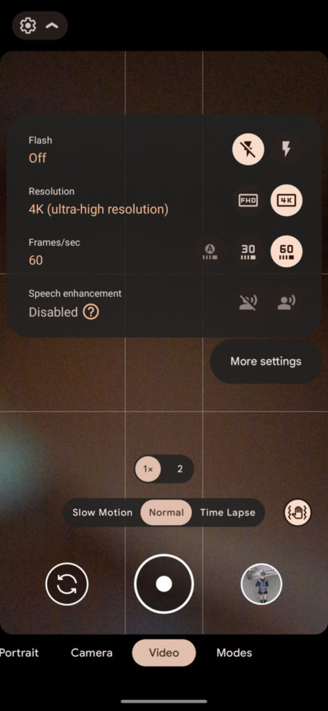 new option for speech enhancement in Google Camera 8.6