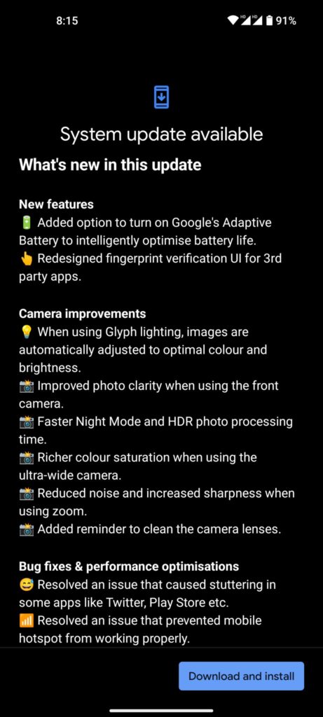 Download Nothing OS 1.1.3 OTA Update Zips for Nothing Phone 1 With Major Camera Improvements (Global and EEA) 2 Nothing Phone 1 Nothing OS 1.1.3 OTA Update