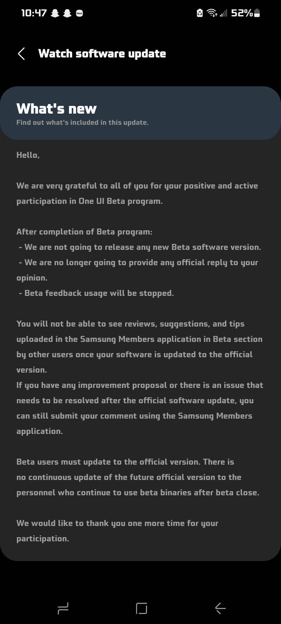 Watch 4 One UI 4.5 update Galaxy Watch4 Manager