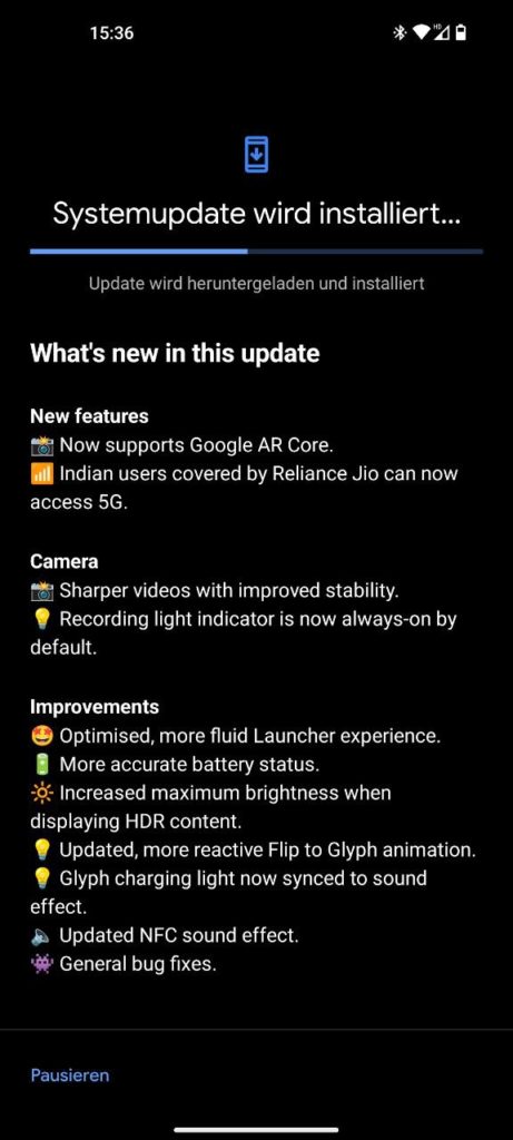 Nothing OS 1.1.6 update available for download
