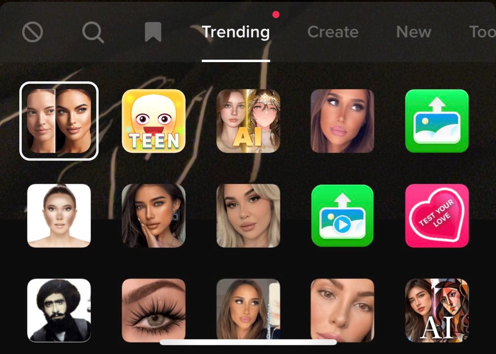 Bold Glamour filter icon