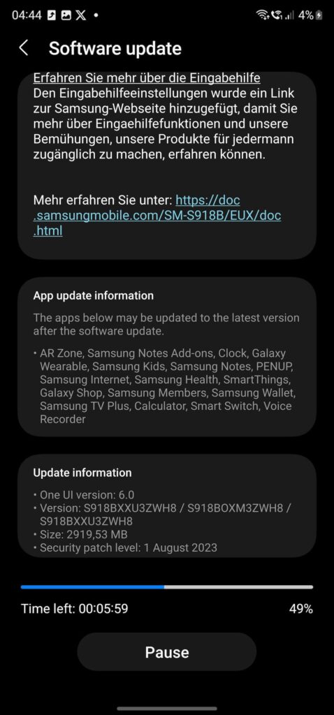 One UI 6 ota download