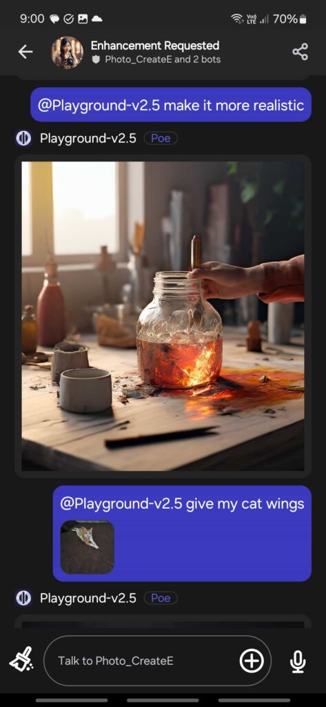 Poe with AI image generation