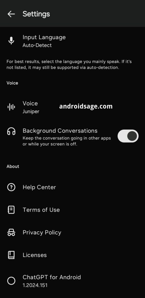 ChatGPT Background Conversations