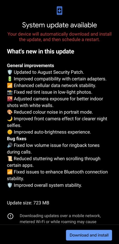 CMF Phone (1) August 2024 update based on Nothing OS 2.6