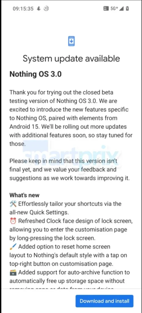 Nothing OS 3.0 Full Changelog and Features at androidsage.com