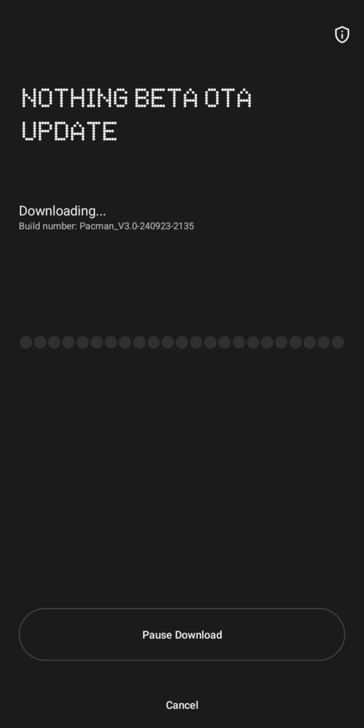 Nothing OS 3.0 Open Beta downloading