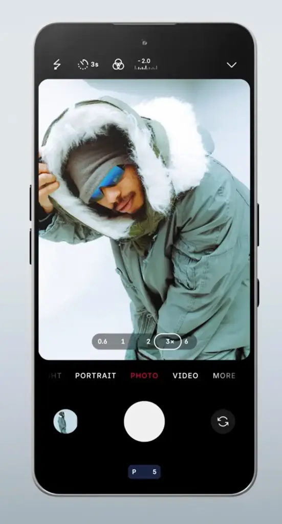 Nothing OS 3.1 Software Update Introduced Coming to all Nothing Phones 3 Nothing OS 3.1 camera app Screenshot