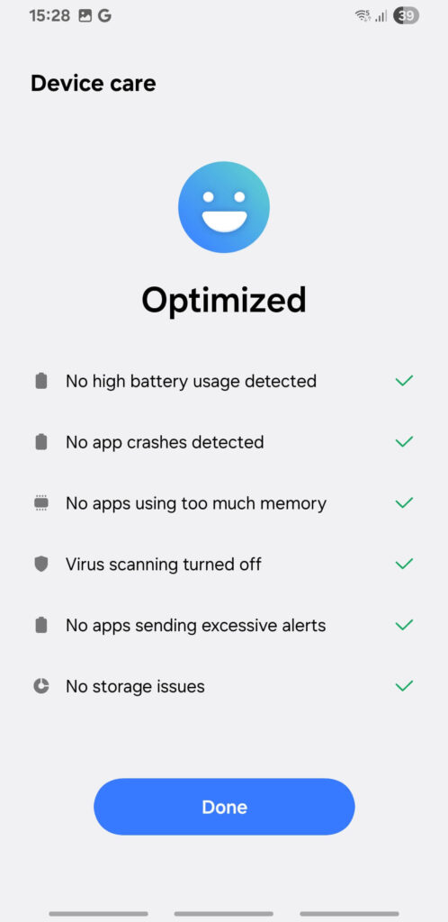 Galaxy S8 Runs One UI 7 Flawlessly with Full Galaxy AI — No More Excuses, Samsung 5 Screenshot Device care (1)