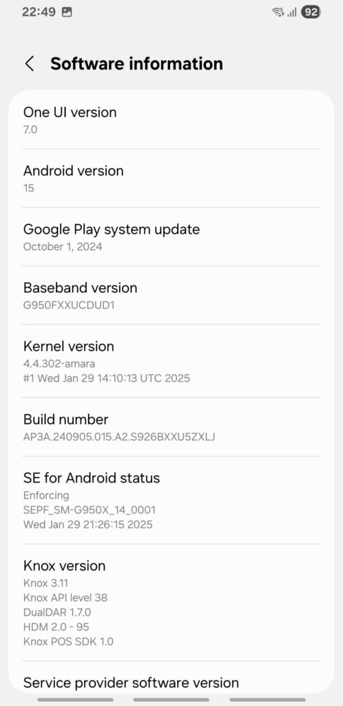 Galaxy S8 Runs One UI 7 Flawlessly with Full Galaxy AI — No More Excuses, Samsung 8 Screenshot Settings One UI 7 build